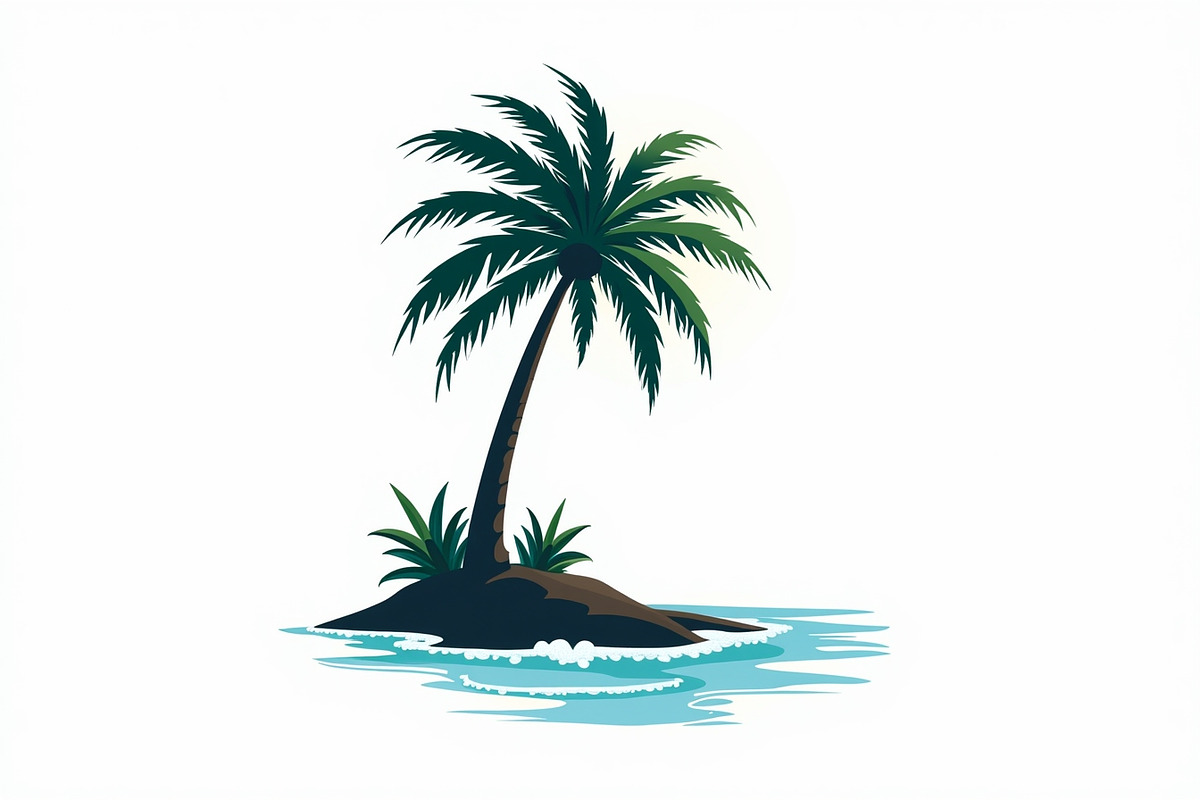 A lone palm tree standing bundle, an Illustration by Amazin_art (Photo 4 of 7)