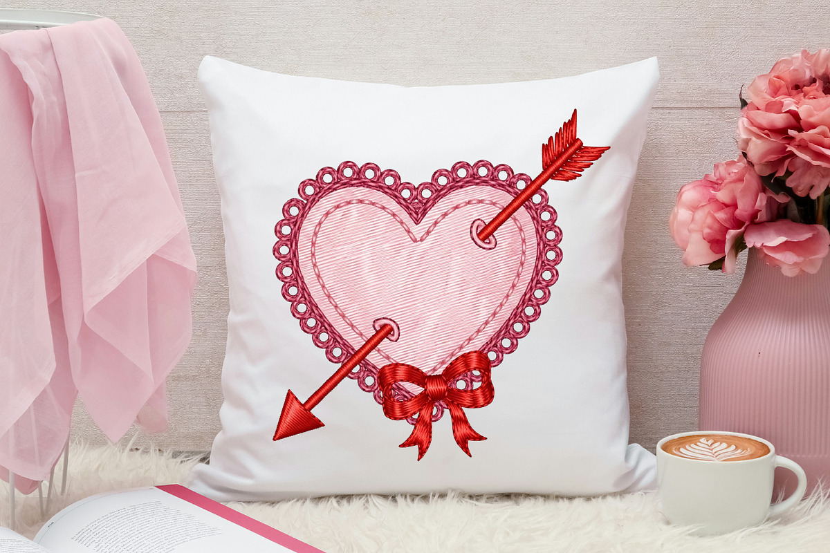 Latch Hook Yarn Valentine Heart PNG, an Illustration by Canvas Craft (Photo 5 of 7)