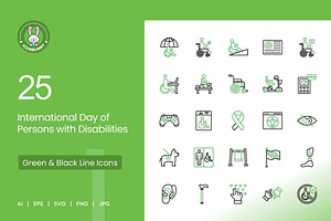 25 International Day of Persons with, an Icon by IconBunny