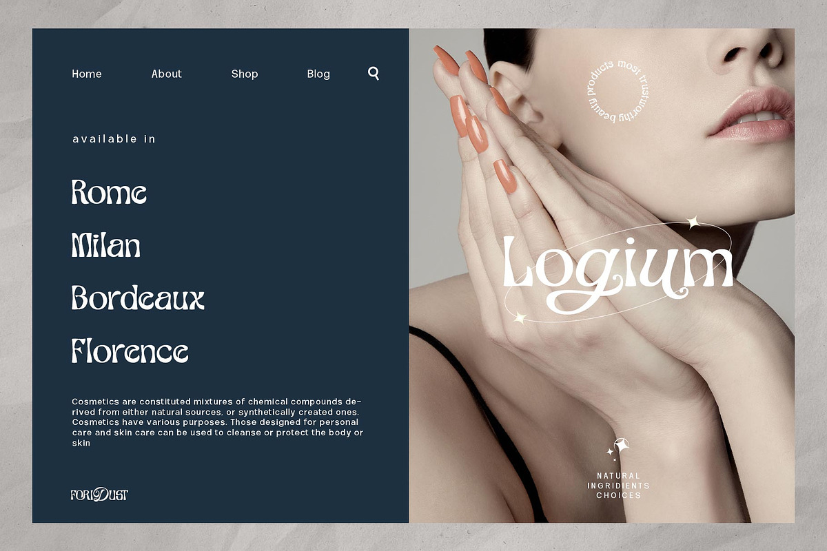 Foridust Typeface, a Sans Serif Font by alit design (Photo 10 of 15)