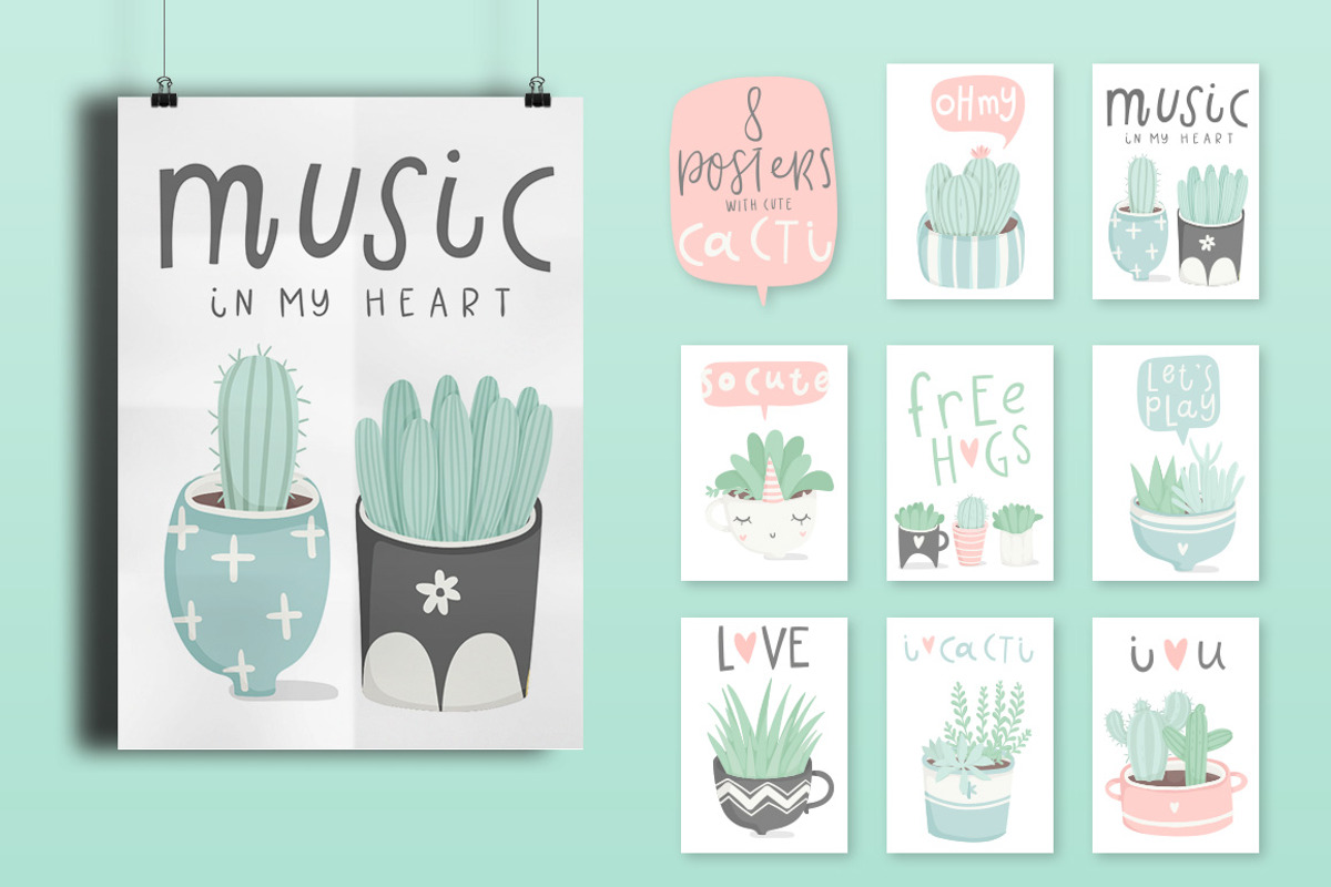 Sweet succulent & cacti collection♥️, a Decorative Illustration by Artnis (Photo 2 of 11)