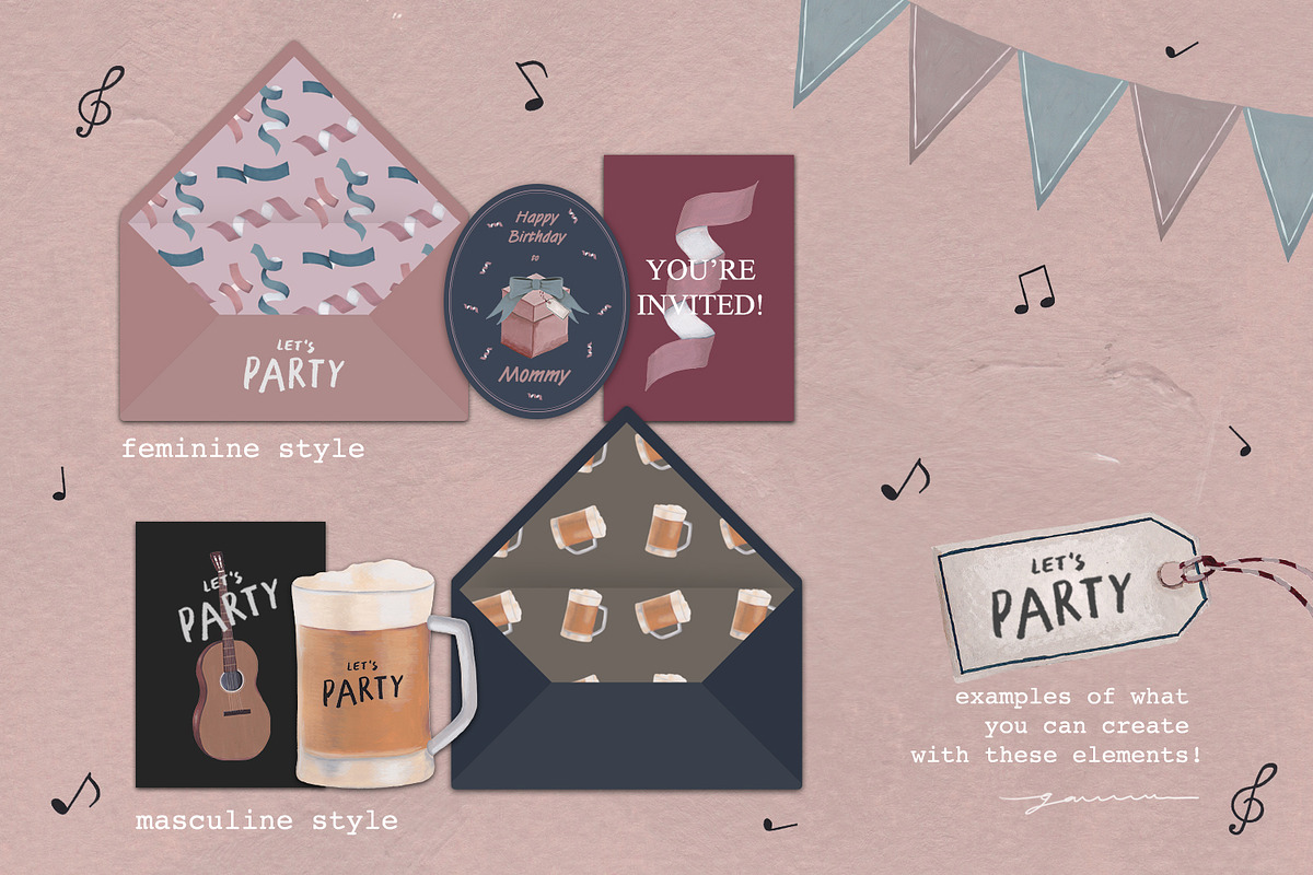 Let's Party! Clipart, a Food Illustration by gamm (Photo 6 of 7)