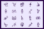 Music Doodles, an Outline Icon by Vectors Market (Thumbnail 6 of 9)