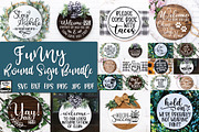 Funny Round Sign Bundle, an Illustration by OldMarket Designs (Thumbnail 1 of 11)