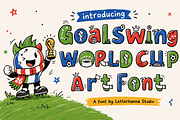 Goalswing | Soccer World Cup Font, a Symbol Font by Letterhanna Studio (Thumbnail 1 of 9)