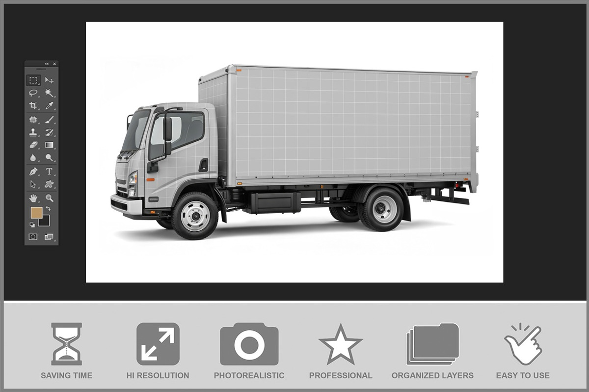 Truck Split Design Mockup, a Product Mockup by Bruno's Shop (Photo 2 of 3)