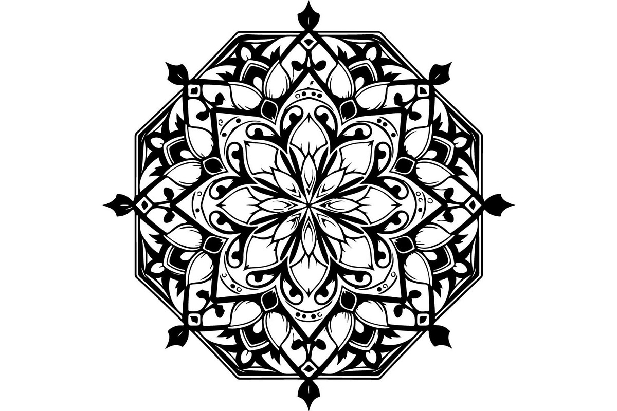 Decorative Mandala Panel Vector Set, a Decorative Illustration by Designer_Momina (Photo 21 of 21)