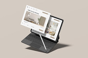 Tablet Screen Website Mockup, a Wearable Device Mockup by graphicsecond (Thumbnail 6 of 6)