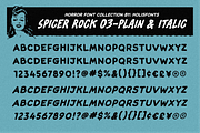 Spicer Rock Horror Font Collection, a Sans Serif Font by 24Design Studios (Thumbnail 7 of 10)