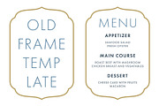 Old Style Frame Template, an Object Graphic by Krafti Lab (Thumbnail 2 of 2)