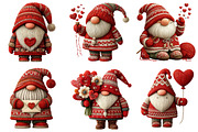 Valentine's Gnome Sublimation Clipar, an Illustration by Dream Creation (Thumbnail 4 of 6)