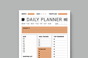 Daily Planner Layout, a Stationery Template by MightyDesign (Thumbnail 2 of 8)