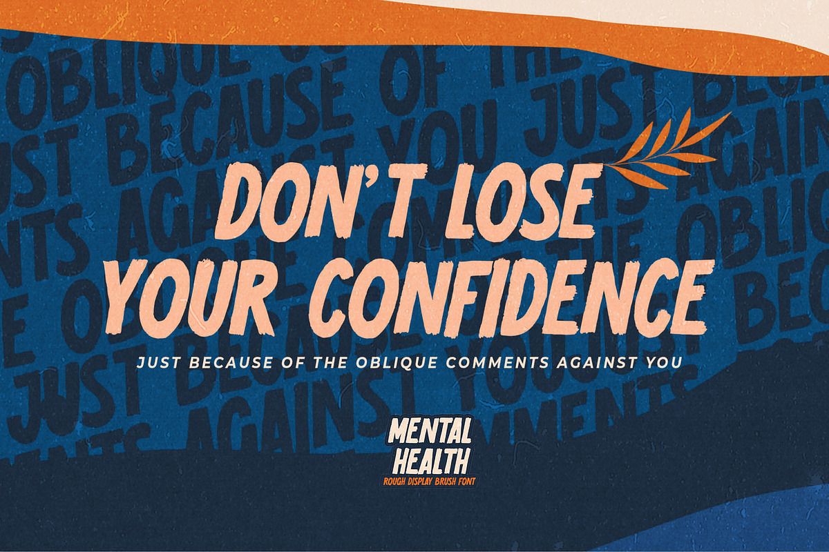 Mental Health -  Rough Display Brush, a Font by Gassstype (Photo 5 of 8)