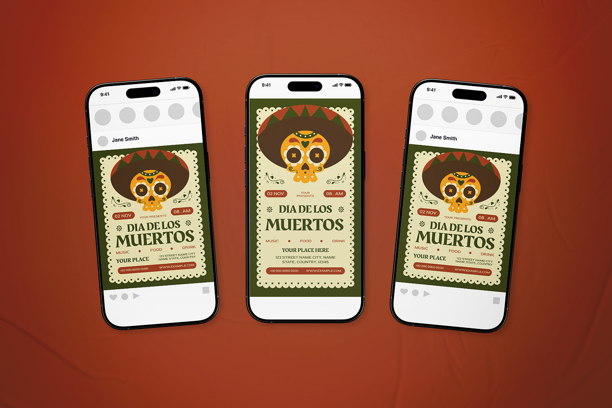 Dia de Los Muertos Flyer Set, a Flyer Template by The Good Store (Photo 2 of 2)