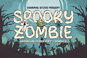 Spooky Zombie - Halloween Font, a Handwritten Font by Dharmas Foundry (Thumbnail 1 of 13)
