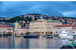 View of rijeka city in croatia containing rijeka, croatia, and port, a Transportation Photo by Leonid Andronov