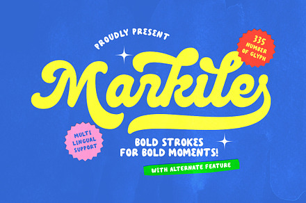 Markile - Bold Rounded Script, a Script Font by Bale Type