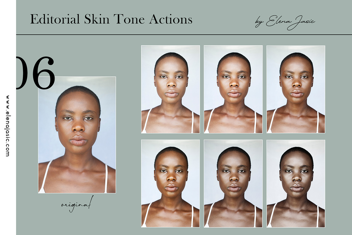 Editorial Skin Tone Photoshop Action, a Preset Add-On by elenajasic.com (Photo 2 of 4)
