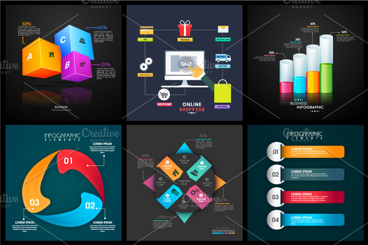Business Infographic Sets Vol - 6, a Work Illustration by Allies Interactive (Photo 4 of 9)