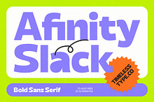 Afinity Slack Bold Sans Serif