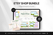 Etsy Shop Bundle Canva Templates, a Branding & Logo Template by DigiPax (Thumbnail 1 of 11)