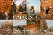 15 Pumpkin Lightroom Presets, a Preset Add-On by TheWayfarerShoppe (Thumbnail 1 of 8)
