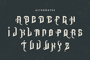 Montana Belluci, a Blackletter Font by HATFSTUDIO (Thumbnail 8 of 8)