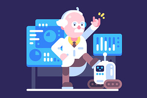 Scientist and Robot 