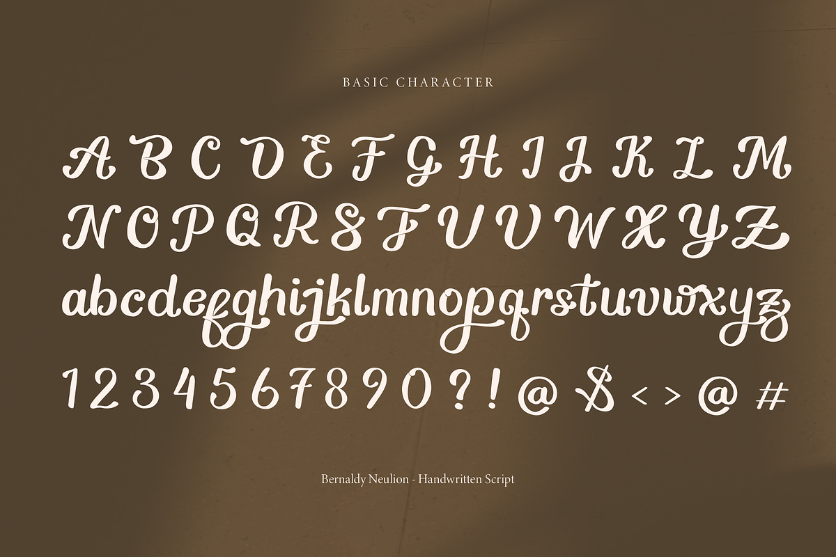 Bernady Neulion | Handwritten Script, a Script Font by gracetype_studio (Photo 13 of 15)