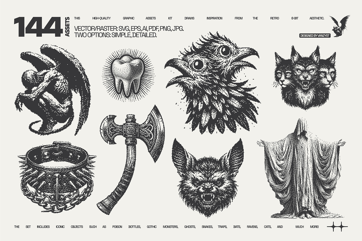 144 DarkPixel Graphic Pack, a Graphic by Vanzyst (Photo 6 of 8)