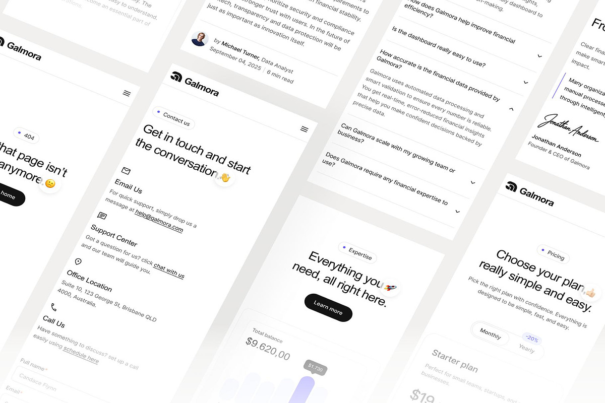 Galmora - SaaS Businesses UI Kit, an UI Kit Template by Lumina_ui_ux202 (Photo 4 of 4)