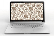 Seamless Set Flowers Poppy Poppies, a Pattern Graphic by Vintage (Thumbnail 14 of 14)