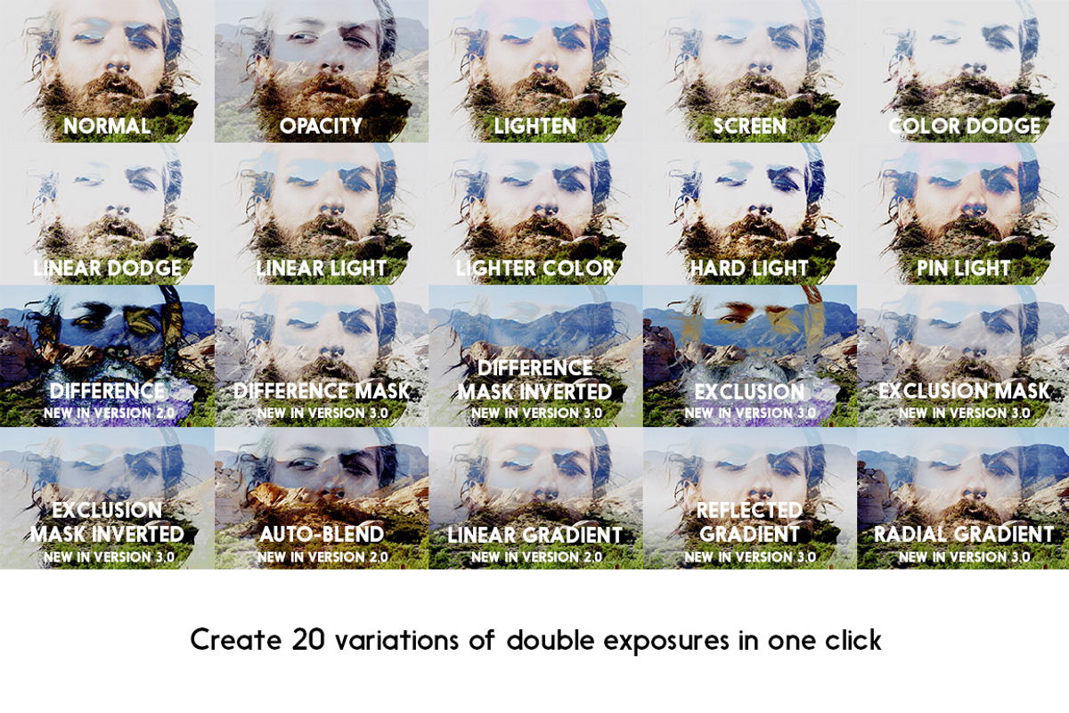 Double Exposure Kit, an Action Add-On by SparkleStock (Photo 2 of 12)