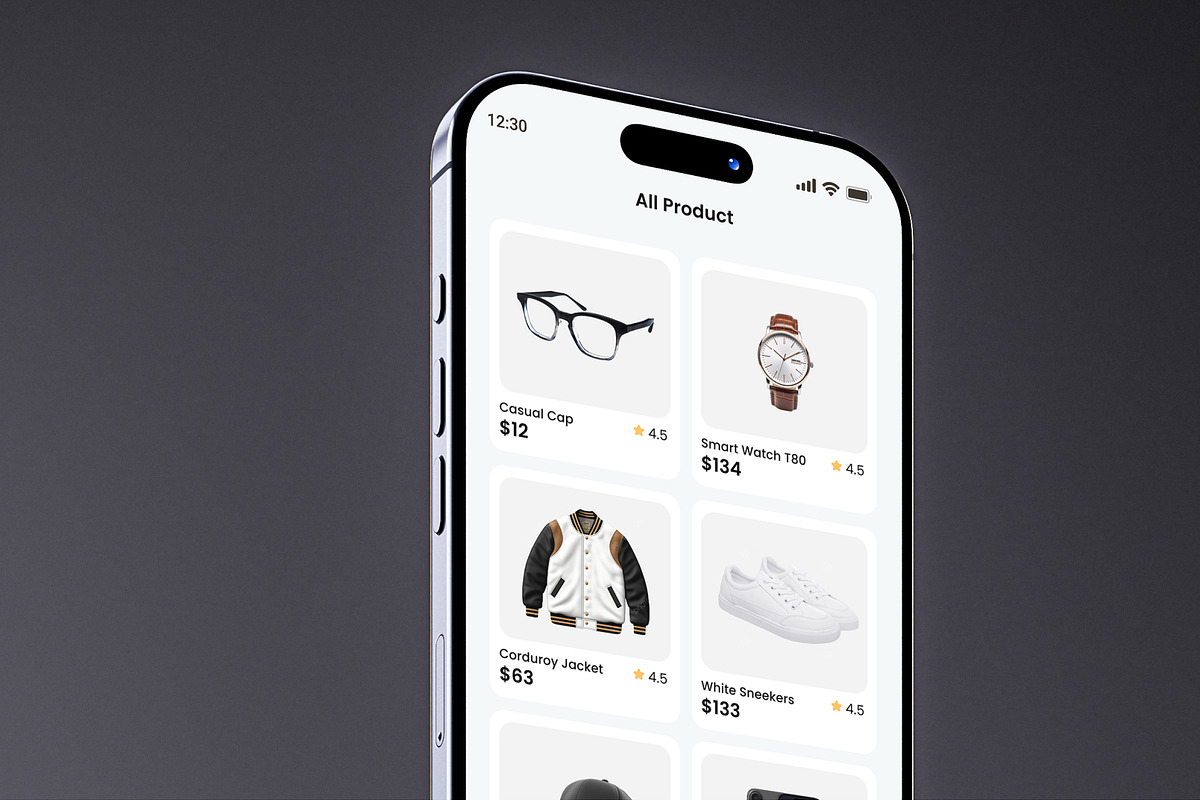 Modern Shopping Ecommerce App UI Kit, an UI Kit Template by aliakram (Photo 8 of 8)
