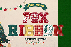 Fox Ribbon 5 Font Style, a Slab Serif Font by Fox7 By Rattana