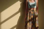 Wide Cotton Pants Studio Mockup PSD, a Bottom Mockup by 1001 mockups (Thumbnail 9 of 9)