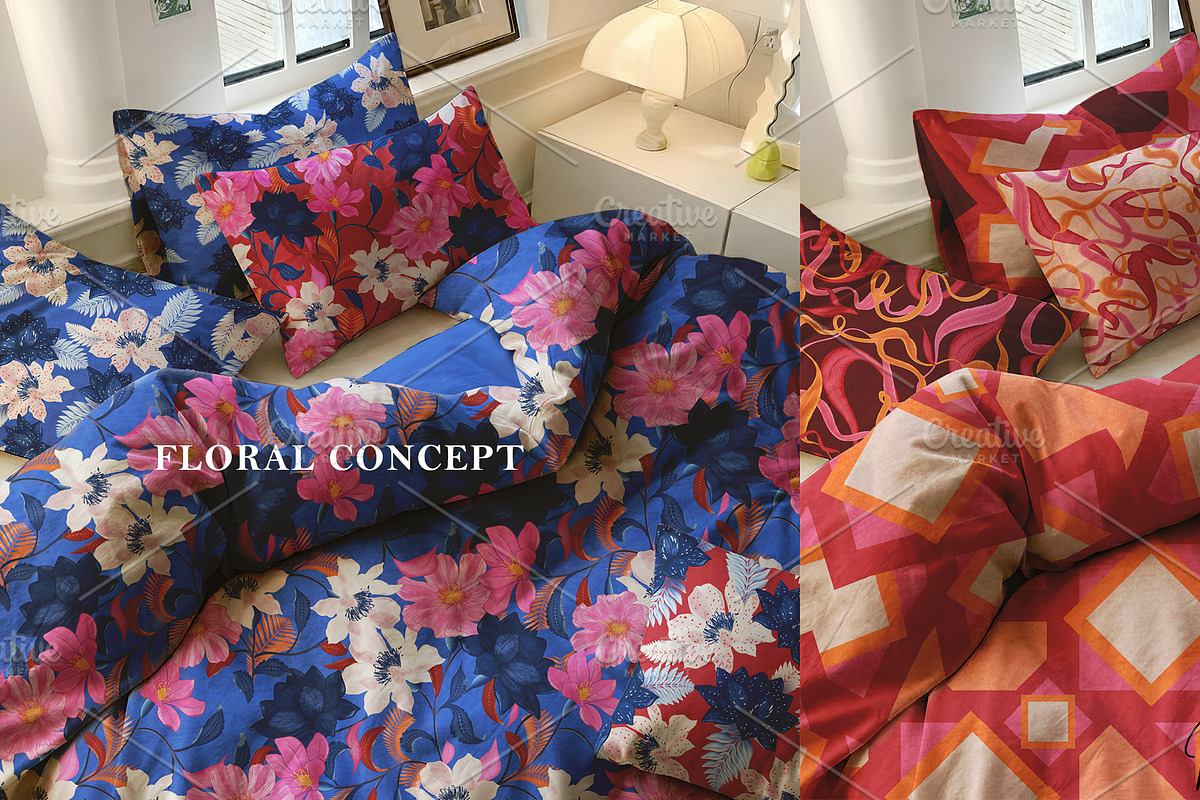 Modern Bloom Pattern Collection, a Pattern Graphic by Nora Gad (Photo 9 of 31)
