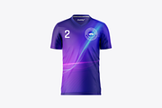 V Neck Men's Jersey Mockup, a Product Mockup by Mockupdaddy (Thumbnail 2 of 9)