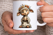 Watercolor Easter Animals Clipart, an Illustration by Canvas Craft (Thumbnail 4 of 7)
