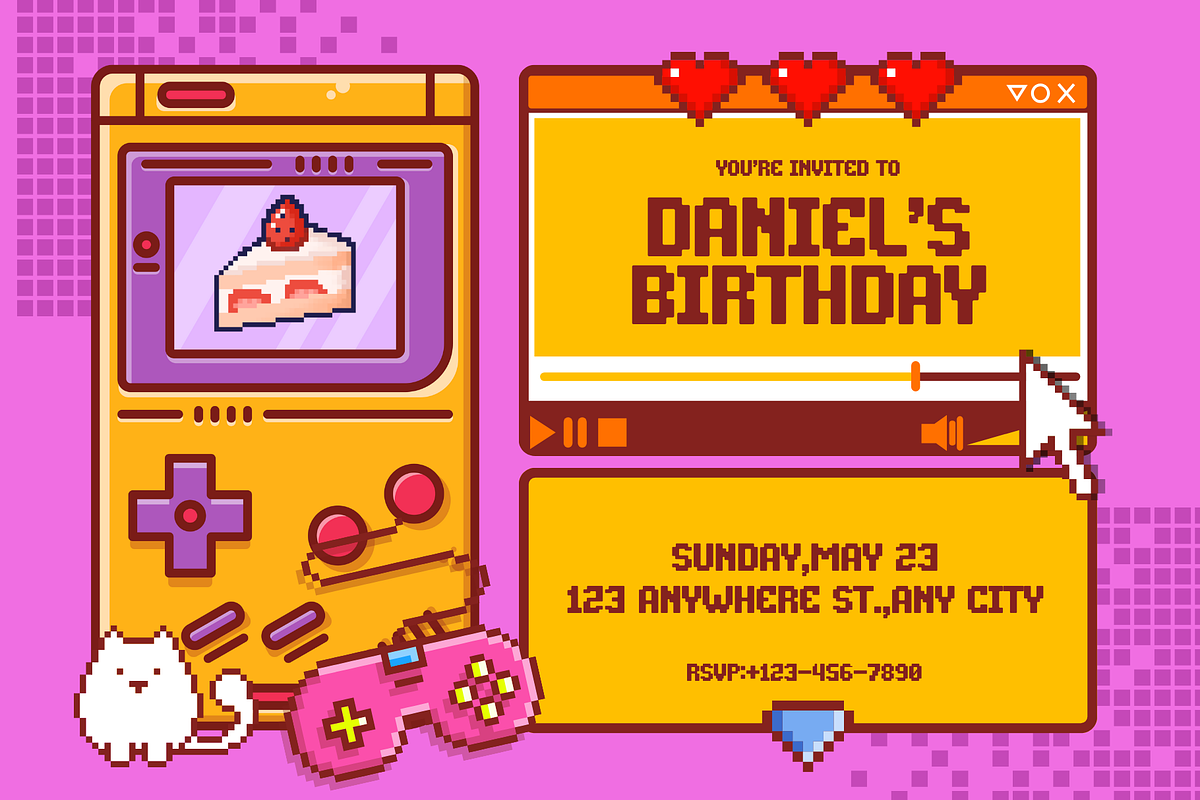 Retro Pixel is a pixel font, a Handwritten Font by Brown Cupple (Photo 2 of 9)