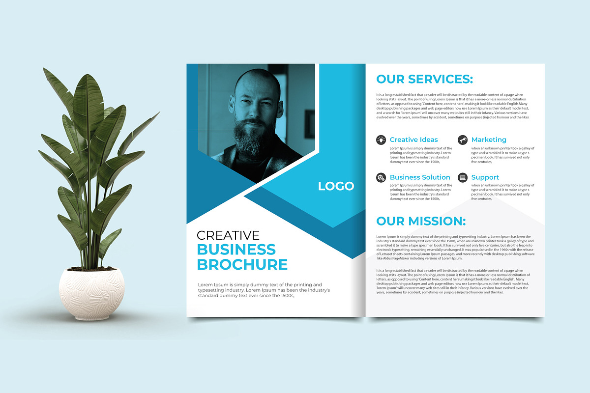 Creative Business Brochure Template, a Brochure Template by taieefbakshi (Photo 2 of 3)