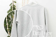 Ash Gildan 18000 Sweatshirt Mockups, a Shirt Mockup by Uncommon Mockups (Thumbnail 5 of 7)