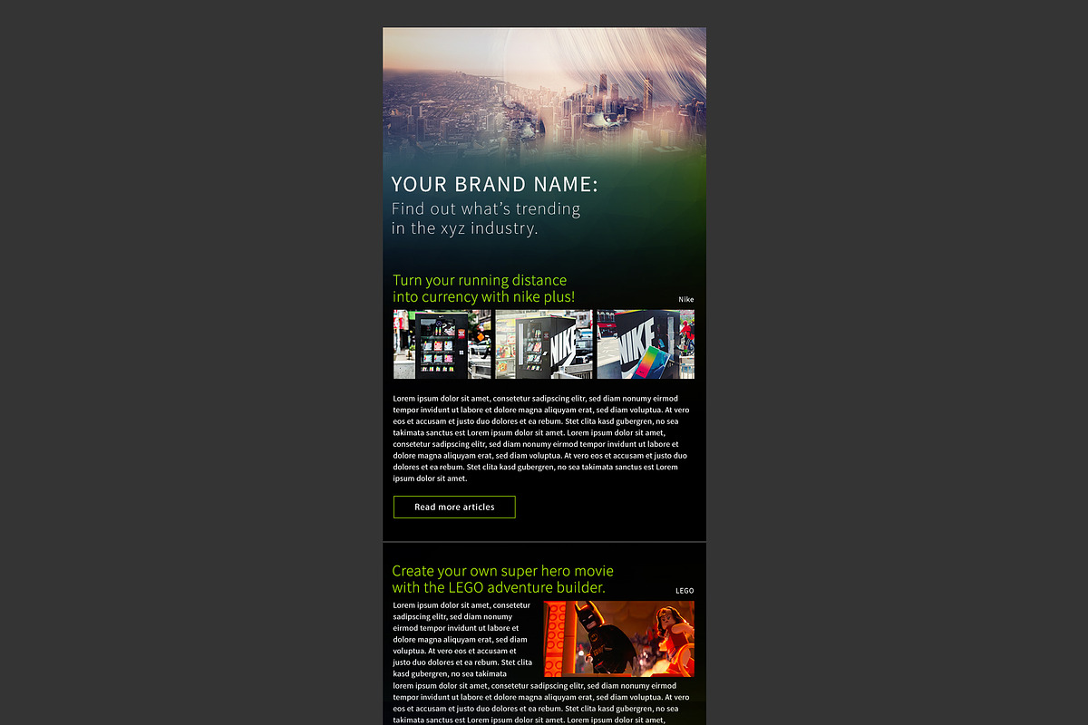 Inspiration/trends newsletter, an Email Template by AndreasGalster (Photo 3 of 4)