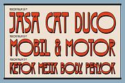 Redecore – Art Deco Font Family, a Sans Serif Font by Griyo Type (Thumbnail 7 of 12)