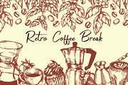 Coffee. Retro collection, a Food Illustration by made by Tanya (Thumbnail 1 of 6)