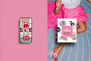 Pink Bold Instagram Template, a Social Media Template by Row Creative (Thumbnail 6 of 10)