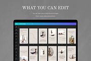 Yoga Instagram Stories Pack Canva, a Social Media Template by VeliusCreativeStudio (Thumbnail 8 of 9)