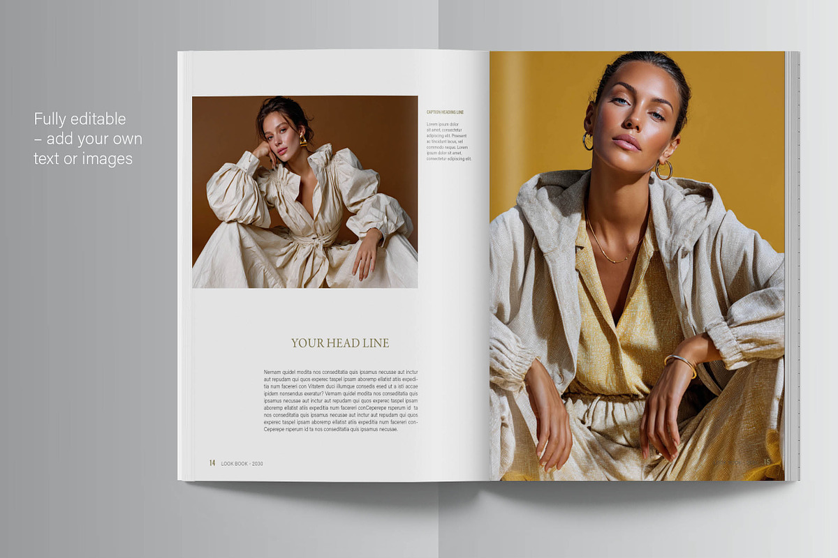 Lookbook Template, Fashion Editorial, a Brochure Template by R-studio (Photo 7 of 9)
