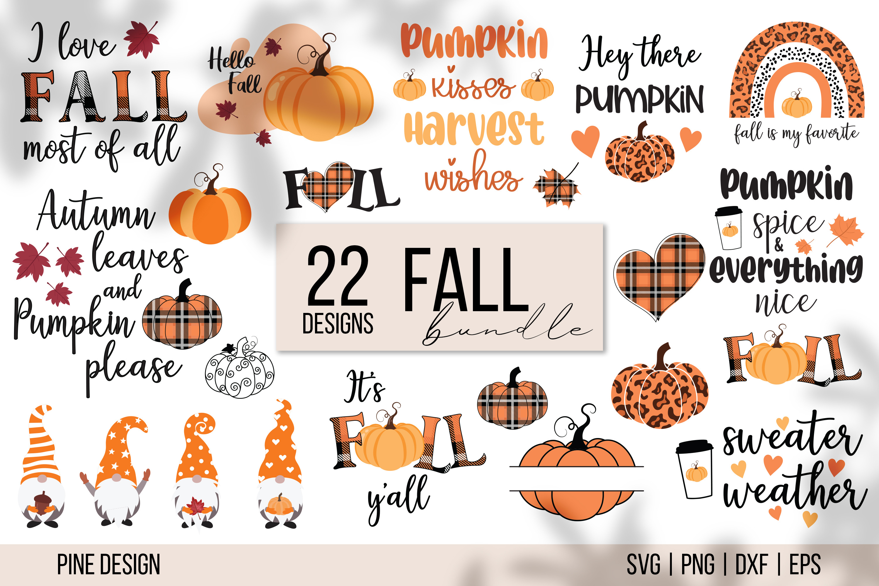 Fall SVG Bundle, an Object Graphic by Pine Design