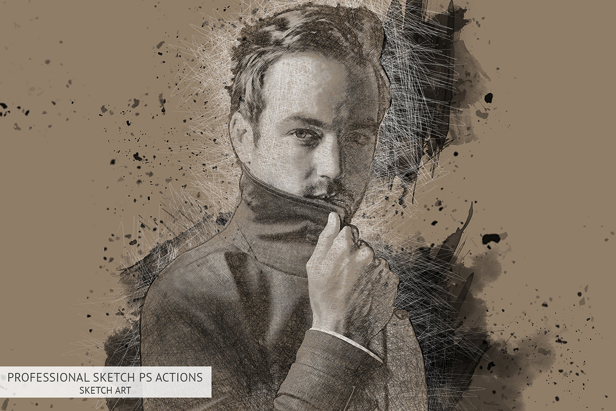 Professional Sketch Photoshop Action, an Action Add-On by FixThePhoto (Photo 22 of 37)